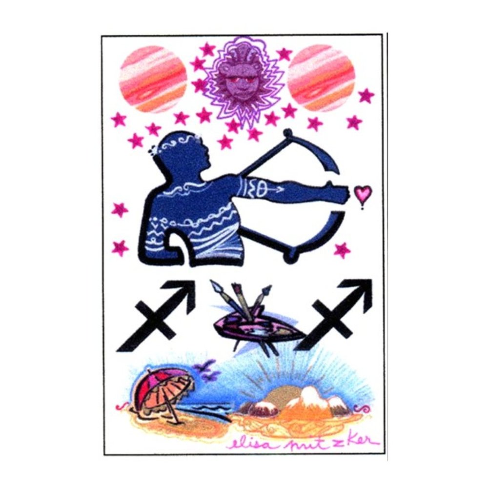 Sagittarius Signed Matted and Signed Art Print  8" x 10"